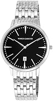 Vince Camuto Men's VC/1074BKSV The Associate Silver-Tone Bracelet Watch
