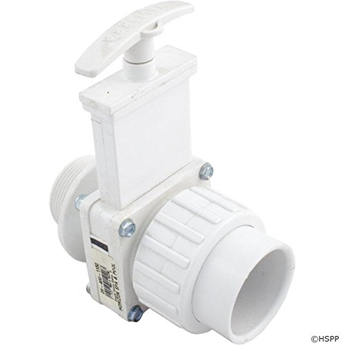 Valterra Gate Valve, 3 pc, 1-1/2"mpt x 1-1/2"Union, 45psi