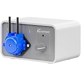 Kamoer M1-NKP Peristaltic Pump 12V 5-30ml/min Low Flow Adjustable Speed | Liquid Dosing Pump for Lab Factory Liquid Transfer with Power Adapter
