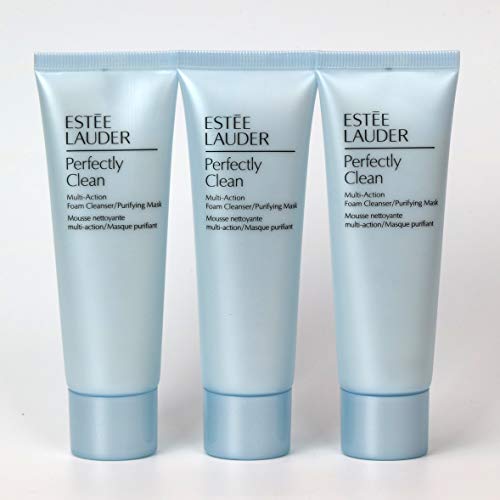 Estee Lauder Perfectly Clean Multi-Action Foam Cleanser/ Purifying Mask 150ml/5oz (3Pack of 50ml/1.7oz Tubes)