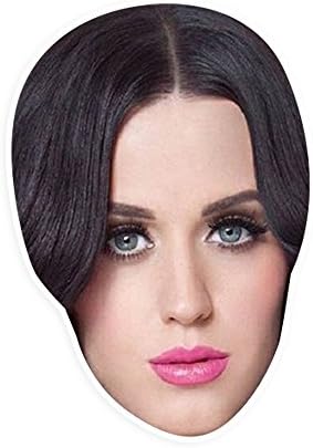 Unwelcome Greetings Neutral Katy Perry Mask - Perfect for Halloween, Masquerade, Parties, Events, Festivals, Concerts - Jumbo Size Waterproof