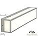 Hamilton Hills New Modern Vanity Light | Frosted LED Brushed Nickel Wall Mounted Lighting | Vertical or Horizontal Box Light | 3000K Warm White 24