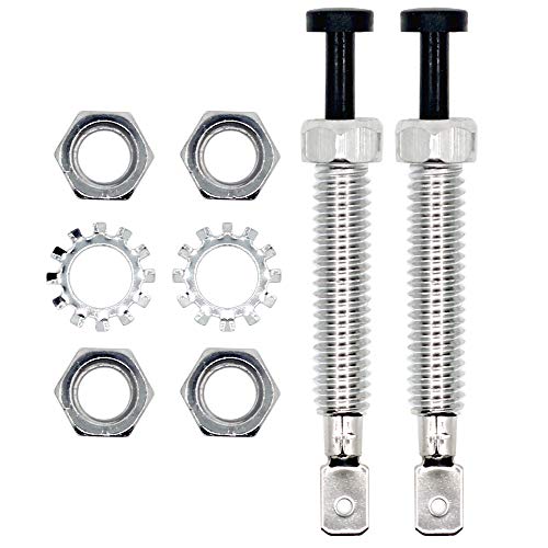 RKURCK Car Hood Door Pin Switch Adjustable Bonnet Alarm Security Light Hood Screw Universal for Car Auto Trunk Engine 2Pcs