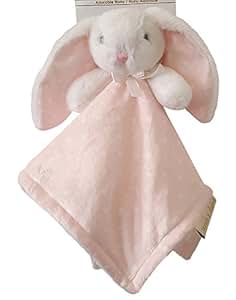 Amazon.com: Blankets & Beyond Pink & White Polka Dot Bunny ...