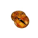 10mm Golden Dragon Eyes Glass Cabochons for Doll Sculptures or Jewelry Making