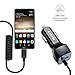 Lchrla USB Car Charger, Type C Android Phone Car Adapter Built-In Curly Cable Compatible with Samsung Galaxy S8 S9 S10 Plus Note 9 8, LG G7/G6/G5/V40/V30/V20 Google Nexus