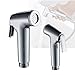 ROVATE Handheld Bidet Sprayer Shattaf Cloth Diaper Sprayer for Toilet Premium ABS Chrome