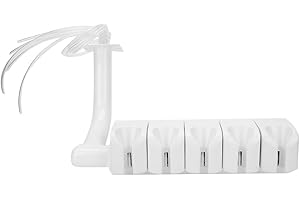 BRRNOO Dental Handpiece Holder, 5-Seat Handpiece Holding Stand Rack with Air Inlet & Air Outlet Design, Professional Dental Chair Accessory