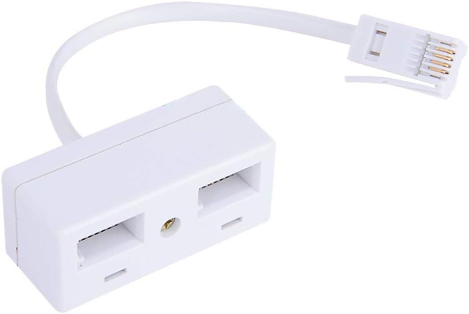 Way RJ11 BT Plug to Telephone Socket Adaptor One Point Two British Telephone Plug for Landline