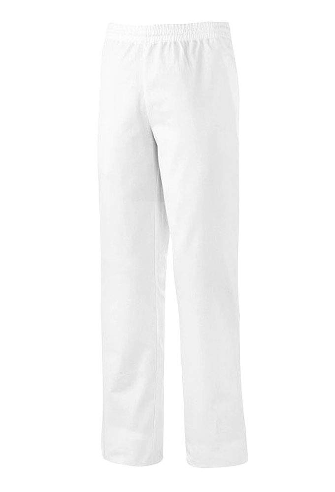 BP 1645-130-21/Sn, Unisex trousers, with elasticated waist 205,00 g/m², Pure cotton, Color white, Size Sn