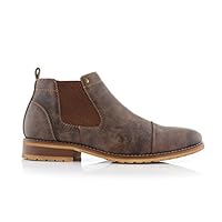 Ferro Aldo Sterling MFA606325 Mens Casual Chelsea Slip on Ankle Boots - Brown, Size 10