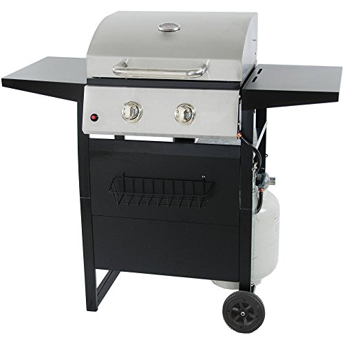 RevoAce 2Burner 24,000 BTU LP Gas Grill with PushButton Ignition and