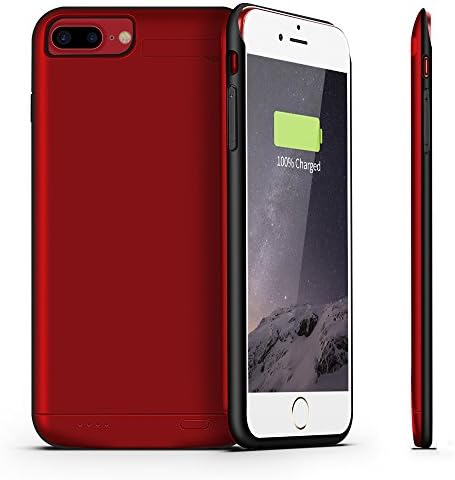 iPhone 8 Plus/7 Plus/6s Plus/6 Plus Battery Case,Kattiettery Ultra Slim Portable Charger iPhone 8 Plus/7 Plus/6s Plus/6 Plus Charging Case 4800mAh Extended Battery Pack Power Cases Juice Bank Cover