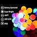 NSEN Led String Lights, Colored Globe String Lights, 44Ft 100 LED, 8 Lighting Modes, Starry String Lights for Christmas Indoor Bedroom Outdoor Garden Patio Holiday Decoration (Battery Powered)