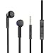 Earbuds, Vomercy In Ear Headphones with Mic Wired Earphones for iPhone Android Windows Black