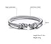 OSTAN Men's Double Head Dragon Bracelet Adjustable Stainless Steel Sliver Cuff Cool Polished (Sliver)