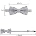 AUSKY 4 Packs Adjustable Pre-tied Bow Tie for Infant Baby Boys Toddler Child Kids in Different color