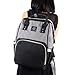 Landuo Diaper Bag Multi-Function Waterproof Travel Backpack Nappy Bags for Baby Care, Large Capacity, Stylish and Durable (Grey-Black)