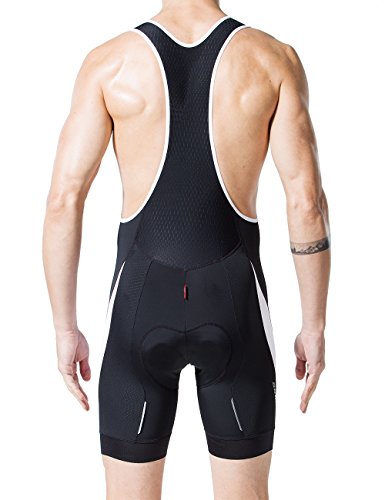 image for Souke Sports Men's Cycling Bib Shorts 4D Padded Bike Biking Pants Brea