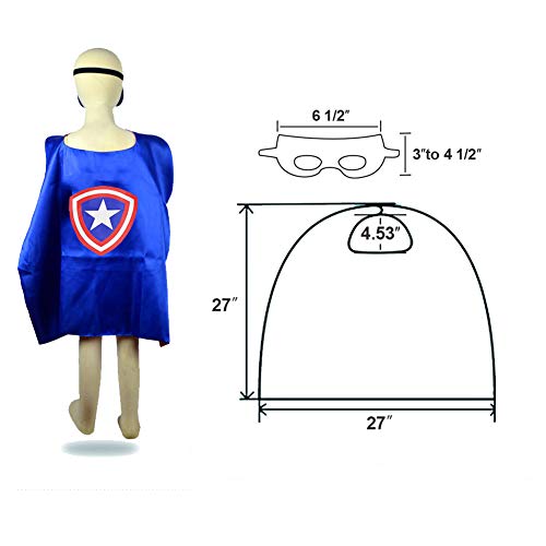 RioRand Dress Up Costumes Cartoon Kids 5 Superhero Capes Set for Costumes Birthday Party Gifts (5pcs for boy)