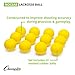 Champion Sports Colored Lacrosse Balls: Yellow Official Size Sporting Goods Equipment for Professional, College & Grade School Games, Practices & Recreation - NCAA, NFHS and SEI Certified - 12 Pack