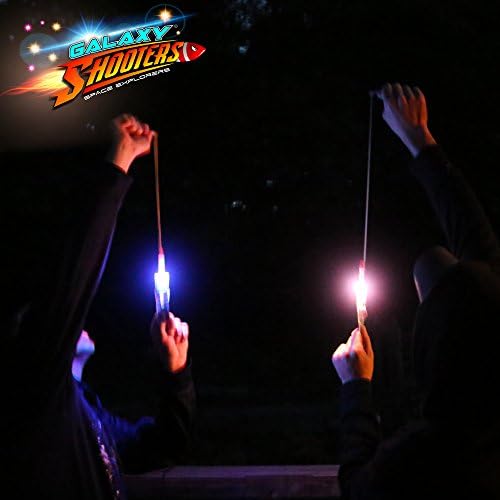 Galaxy Shooters® New 2015 Flying LED Rocket! Shoots Over 200 Feet, Lights Up The Night Sky Like A Firework! Comes Back Like A Boomerang! The Coolest Outdoor Nighttime Toy Ever! The Original LED Helicopter Shooters! Lifetime Warrantee! Don't Be Fooled By Cheap Imitations! Guaranteed Or Your Money Back. (2)