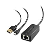 Cable Matters Micro USB to Ethernet Adapter Up to 480Mbps for Streaming Sticks Including Chromecast, Google Home Mini and More - Not Compatible with Roku Express