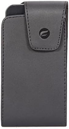 Black Leather Side Case Cover Pouch Holster Swivel Belt Clip for Huawei Honor 7X
