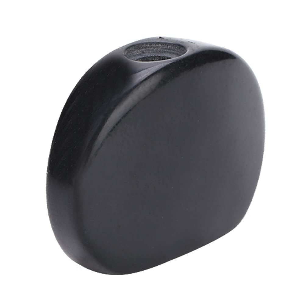 Guitar Tuning Peg Buttons, Machine Heads Knobs Guitar Tuner Acrylic Ukulele Oval Tuning Key Buttons for Classical Guitar (Oval Black Gloss)