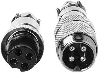 waterfaill A pair of GX-16 Aviation Connector Plug Adapter aviation plug and socket GX16-2-3-4-5-6-7-8-9-10 core aviation connector connector Regular plug and socket