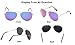 Wodison Vintage Mirrored Sunglasses for Adults Women Men Reflective Lens Metal Frame