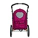 PETIQUE All Terrain Jogger-Blazin’ Berry Pet Stroller, Blazin’ Berry, One Sizethumb 1