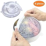 LetGoShop Silicone Stretch Lids Reusable Food and Bowl Covers Fruit and Vegetable Fresh-keeping Cover Complete Replacement of Plastic Wrap