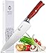 Chef Knife | Premium High Carbon Steel | Razor Sharp Kitchen Knife with Unique Ergonomic Handle | 8 Inch Professional Chef's Knife | Best Kitchen Gift for Cooking Lovers and Chefs