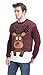 Daisysboutique Men's Holiday Reindeer Snowman Santa Snowflakes Sweater (Large, Reindeer)