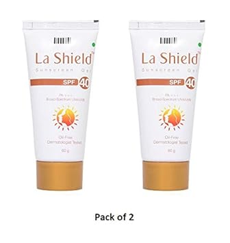 Glenmark La Shield Sunscreen Gel SPF-40 (60 gm) - Pack of 2