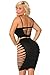 Cocolicious Women's Up All Night Bralette & Skirt Set, Black, One Size
