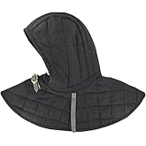ARTIZANSTORE Medieval Armor Collar | Cotton Padded Collar & Arming Cap | LARP Armor Accessory | Black Armor Padding | Ideal for Renaissance Costume Armor