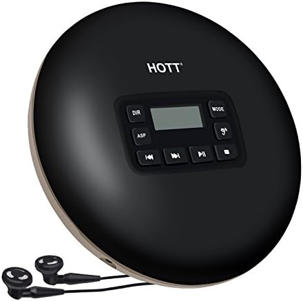 Portable CD Player, CD Player with Headphones, HOTT Personal Compact Music CD Walkman Small CD Player for Kids &amp; Adults with Anti-Skip, Memory Feature for CD, MP3 CD, CD-R, CD-RW, Ungraded