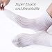 +MD Diabetic Socks for Men Women-6 Pairs Ankle Non-Binding Extra Wide, Seamless Circulator Socks for Edema 13-15 White