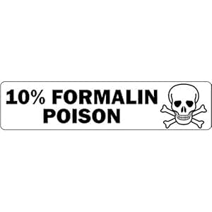 Amazon.com : 10% Formalin Poison Medical Healthcare Labels - 500 Labels Per Roll : Office Products