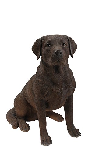 Hi-Line Gift Ltd Sitting Labrador Retriever Dog Statue Brown