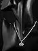 925 Oxidized Sterling Silver Antique Blooming Lotus Pendant on Alloy Necklace Chain, 16 inches