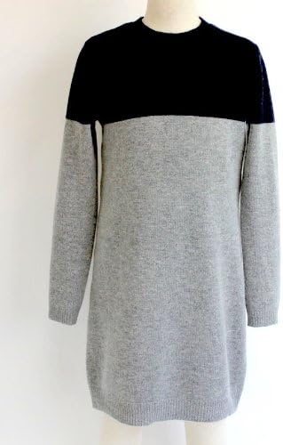 Amazon C De C セードゥセー バイカラー ニット ワンピース グレー X ネイビー 6才 110cm ワンピース チュニック 通販