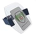 Armband Badge Holder with Adjustable Elastic Arm Band & Hook and Loop Fastener - Secure, Clear Plastic Display of Work I'd Card, Ski Pass, Lift Ticket & More by Specialist ID (Blue)