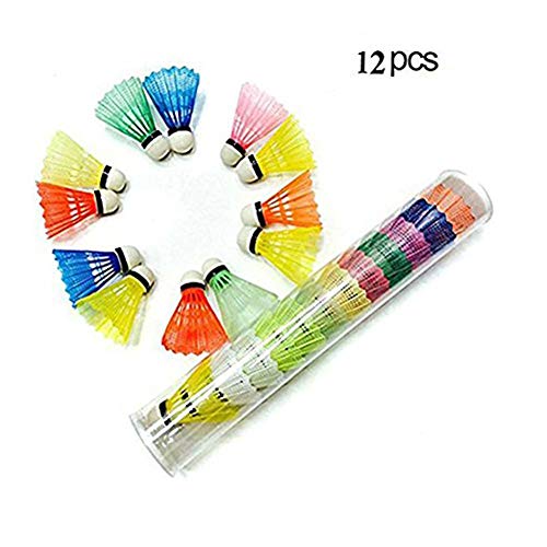 kolodo KL Sport Plastic Nylon Badminton Ball Training Train (Pack of 12), Small