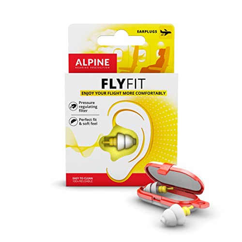 Alpine FlyFit Earplugs for Pressure Relief & Preventing Ear Pain