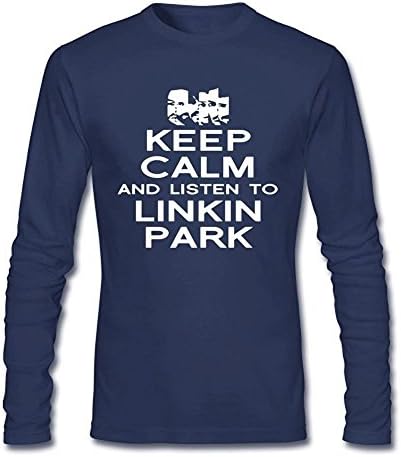 Yatyler Design Linkin Park-Blue T-Shirt Long Tee Shirt for Men's Royal Blue L