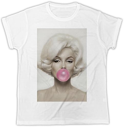 Cool Funny Marilyn Monroe Bubble Gum Movie Poster Cool Tshirt Poster Ideal Gift Birthday Present Unisex Mens Tshirt