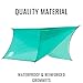 TNH Outdoors Hammock Fly Tarp 9 x 12 ft, Hexagonal Rain Fly or Lightweight Tent for Camping, Stronger Single Latch Aluminum Stakes, Ready for Double Hammocks & Storms